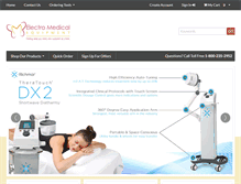 Tablet Screenshot of electro-medical.com